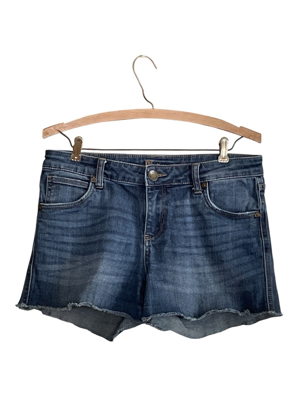 Kut from the Kloth Gidget Frayed Hem Denim Shorts Size 6
